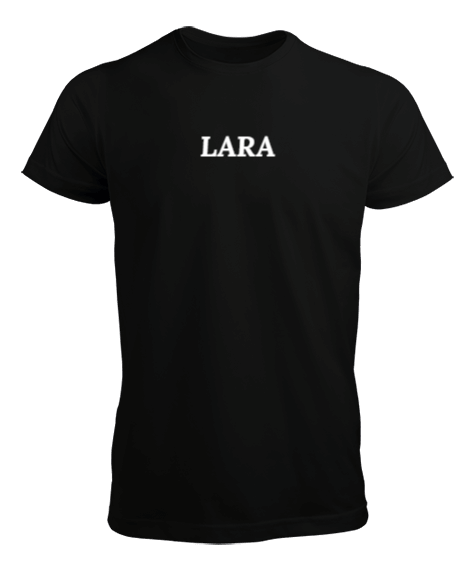 Lara Siyah Erkek Tshirt Erkek Tişört