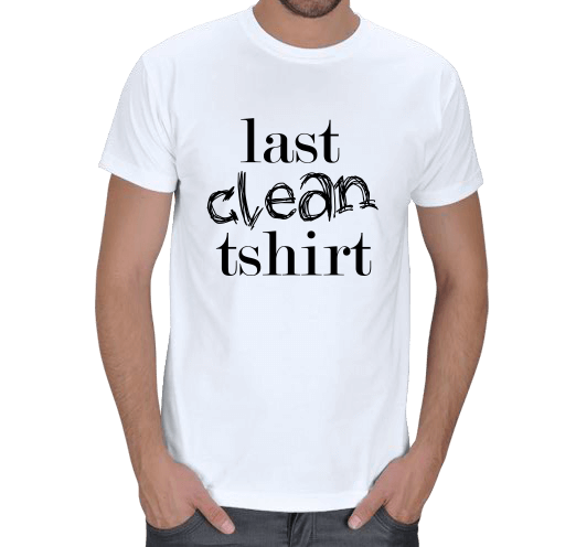 Tisho - Last Clean Tshirt Erkek Tişört