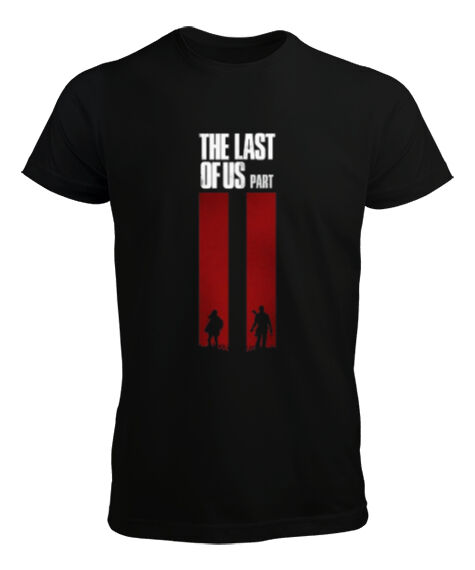Tisho - Last of Us Part II Tasarım Baskılı Siyah Erkek Tişört
