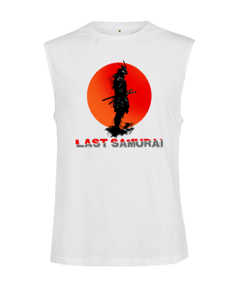 Tisho - Last Samurai Beyaz Kesik Kol Unisex Tişört