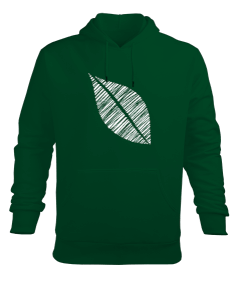 Tisho - Leaf Yeşil TiNCiR Erkek Kapüşonlu Hoodie Sweatshirt