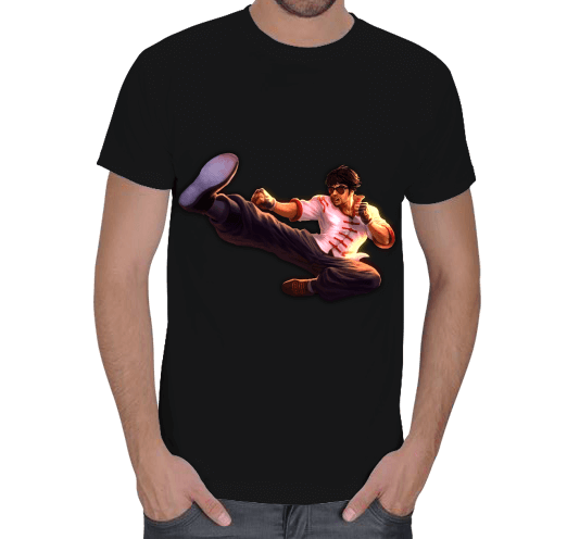 Tisho - Lee Sin T-Shirt Siyah Erkek Tişört