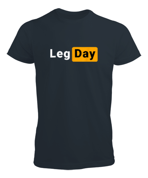 LegDay Gym Workout Hub Füme Erkek Tişört