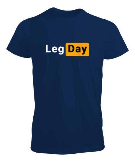 LegDay Gym Workout Hub Lacivert Erkek Tişört