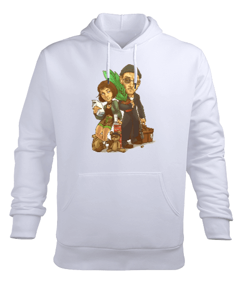 Tisho - LEOMATH Erkek Kapüşonlu Hoodie Sweatshirt