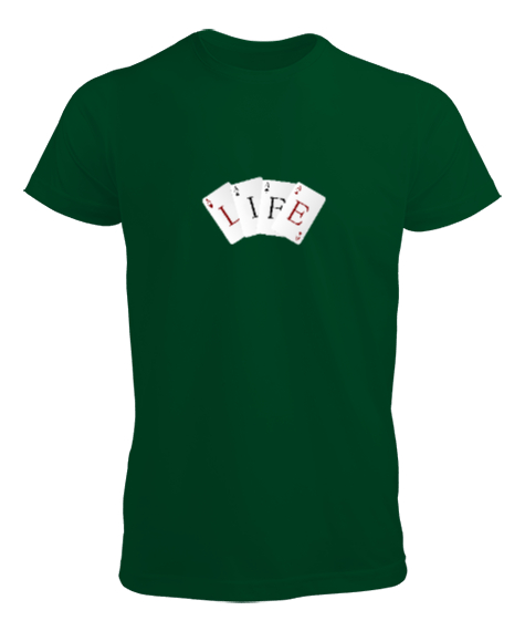Tisho - Life Çimen Yeşili Erkek Tişört