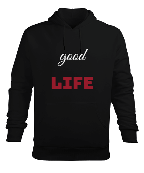 Tisho - life Erkek Kapüşonlu Hoodie Sweatshirt