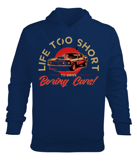 Tisho - Life Too Short Erkek Kapüşonlu Hoodie Sweatshirt