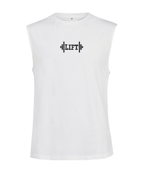 Tisho - Lift Logolu Kesik Kol Unisex Tişört