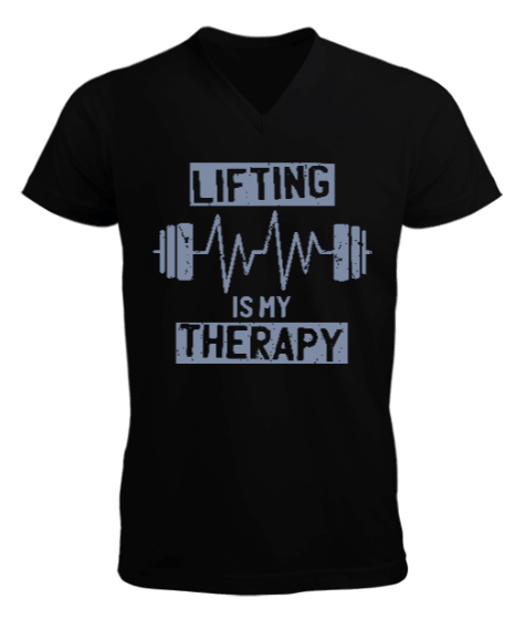 Tisho - Lifting Therapy Erkek Kısa Kol V Yaka Tişört