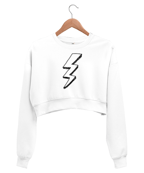 Tisho - Lightning Kadın Crop Sweatshirt