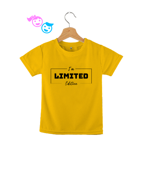 Tisho - Limited Edition - Sınırlı Sayıda Üretildim Sarı Çocuk Unisex