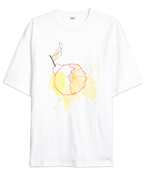 Tisho - limon Oversize Unisex Tişört