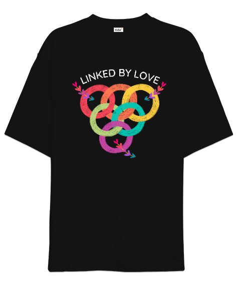 Tisho - Linked By Love Oversize Unisex Tişört