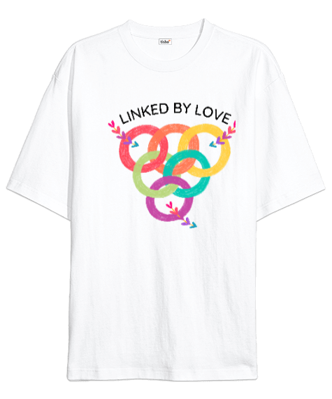 Tisho - Linked By Love Oversize Unisex Tişört