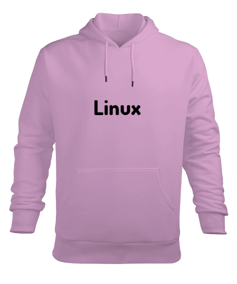 Tisho - Linux Temalı Erkek Kapüşonlu Hoodie Sweatshirt