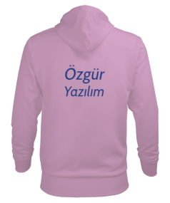 Linux Temalı Erkek Kapüşonlu Hoodie Sweatshirt - Thumbnail