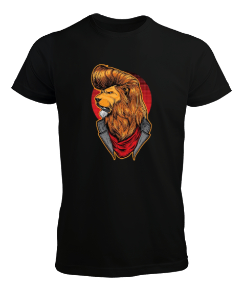Tisho - Lion king artist Siyah Erkek Tişört