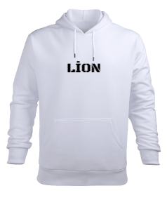 Lion XX Erkek Kapüşonlu Hoodie Sweatshirt - Thumbnail