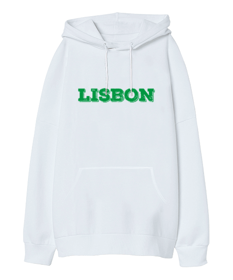 Tisho - Lisbon Oversize Unisex Kapüşonlu Sweatshirt