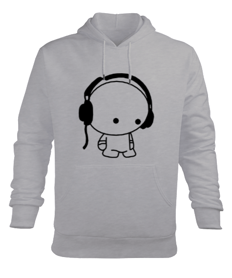 Tisho - listen Erkek Kapüşonlu Hoodie Sweatshirt