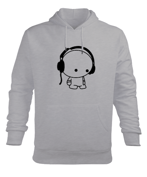 Tisho - Listen Erkek Kapüşonlu Hoodie Sweatshirt