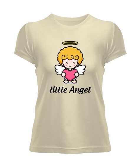 Tisho - Little Angel Krem Kadın Tişört