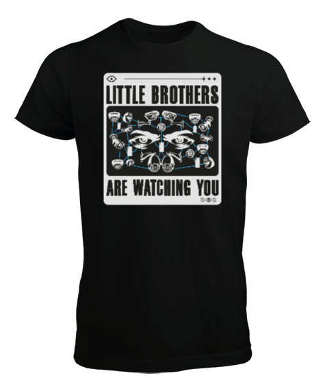 Tisho - LITTLE BROTHERS ARE WATCHING YOU 2 Erkek Tişört