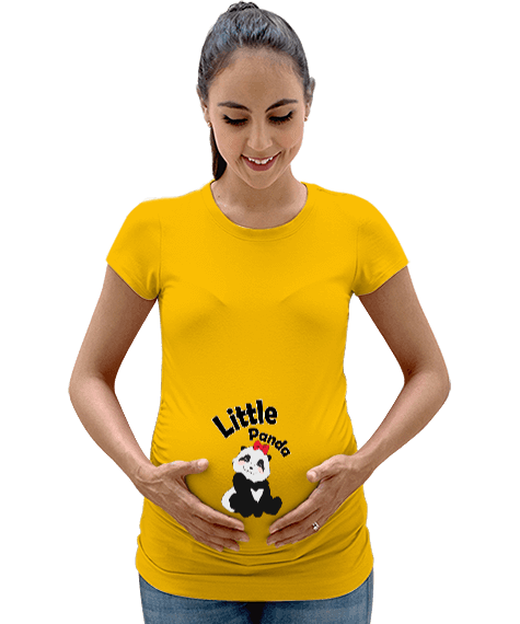 Tisho - Little Panda Kadın Hamile Tişört