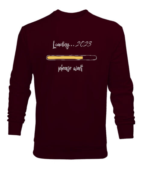 Tisho - Loading 2023 Bordo Erkek Sweatshirt