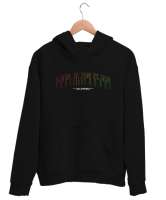 Los Angeles City - Renkli Şehir Siyah Unisex Kapşonlu Sweatshirt - Tisho