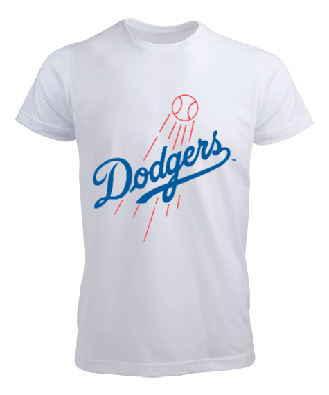 Tisho - Los Angeles Dodgers Baskılı Erkek Tişört