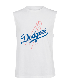 Tisho - Los Angeles Dodgers Baskılı Kesik Kol Unisex Tişört