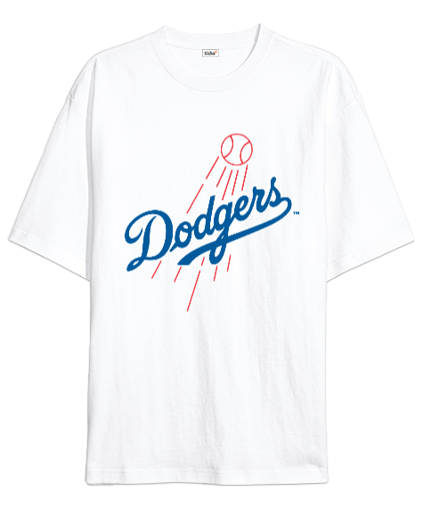 Tisho - Los Angeles Dodgers Baskılı Oversize Unisex Tişört