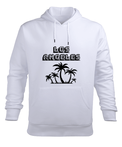 Tisho - Los Angeles Erkek Kapüşonlu Hoodie Sweatshirt