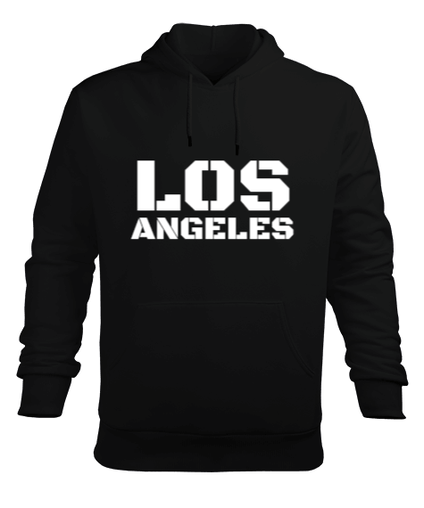 Tisho - Los Angeles Erkek Kapüşonlu Hoodie Sweatshirt