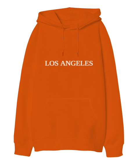 Tisho - Los Angeles Oversize Unisex Kapüşonlu Sweatshirt