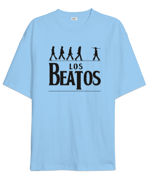 Tisho - Los Beatos Buz Mavisi Oversize Unisex Tişört