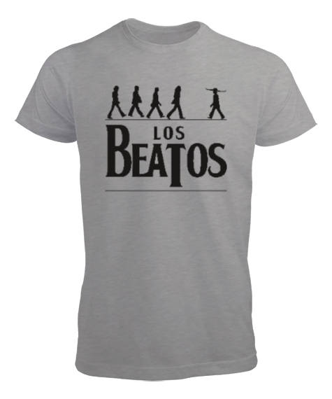 Tisho - Los Beatos Gri Erkek Tişört
