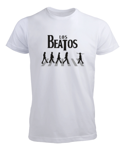Tisho - Los Beatos V2 Beyaz Erkek Tişört