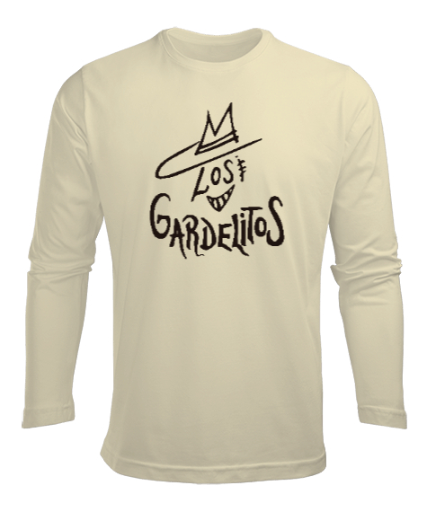 Tisho - Los Gardelitos Krem Erkek Uzun Kol Yazlık Tişört