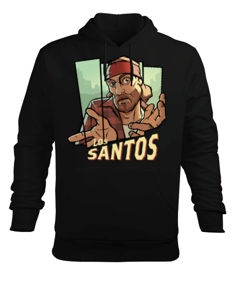 Tisho - Los Santos Erkek Kapüşonlu Hoodie Sweatshirt