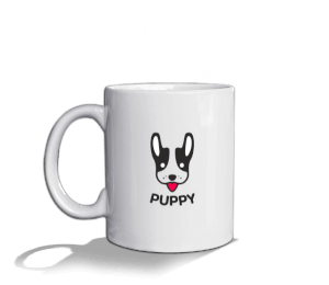 LOVE ANIMALS PUPPY DOG HAYVANLARI SEV YAVRU KÖPEK KAHVE - ÇAY KUPA MUG BARDAK Beyaz Kupa Bardak - Thumbnail