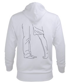 Love baskılı sweatshirt Erkek Kapüşonlu Hoodie Sweatshirt - Thumbnail