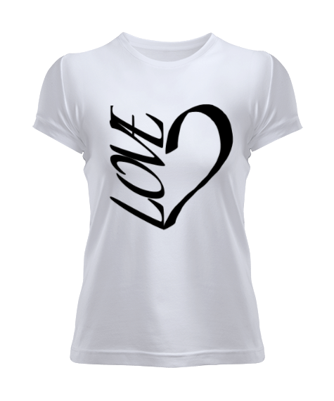 Tisho - LOVE bayan tişört Kadın Tişört