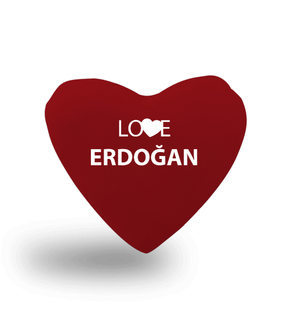 Tisho - Love Erdoğan Kalp Yastık Kalp Yastık