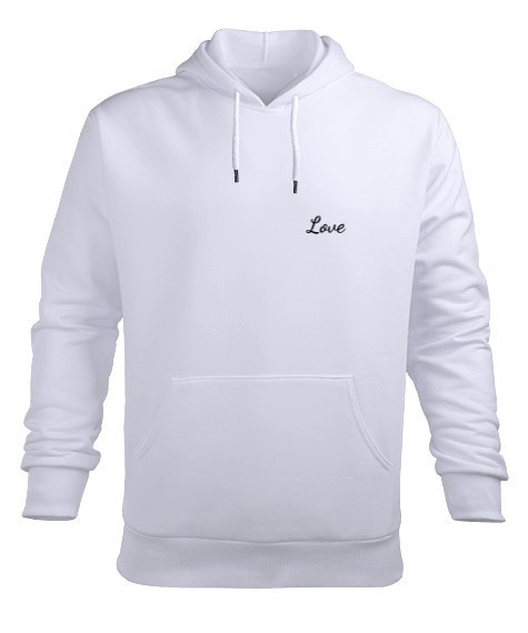 Tisho - Love Erkek Kapüşonlu Hoodie Sweatshirt