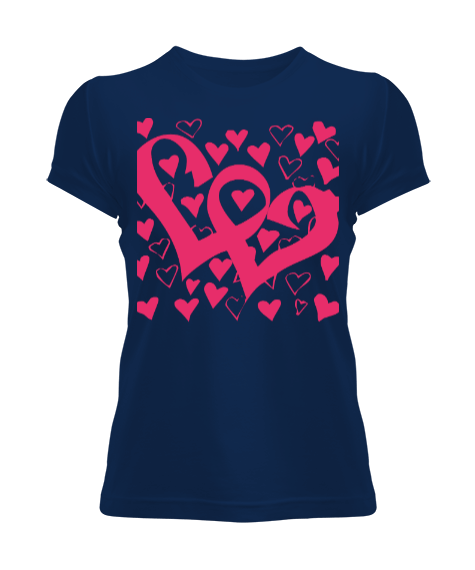 Tisho - Love font design romance Kadın Tişört