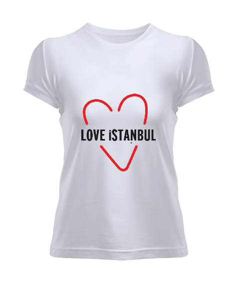 Tisho - love istanbul Kadın Tişört