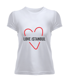 love istanbul Kadın Tişört - Tisho